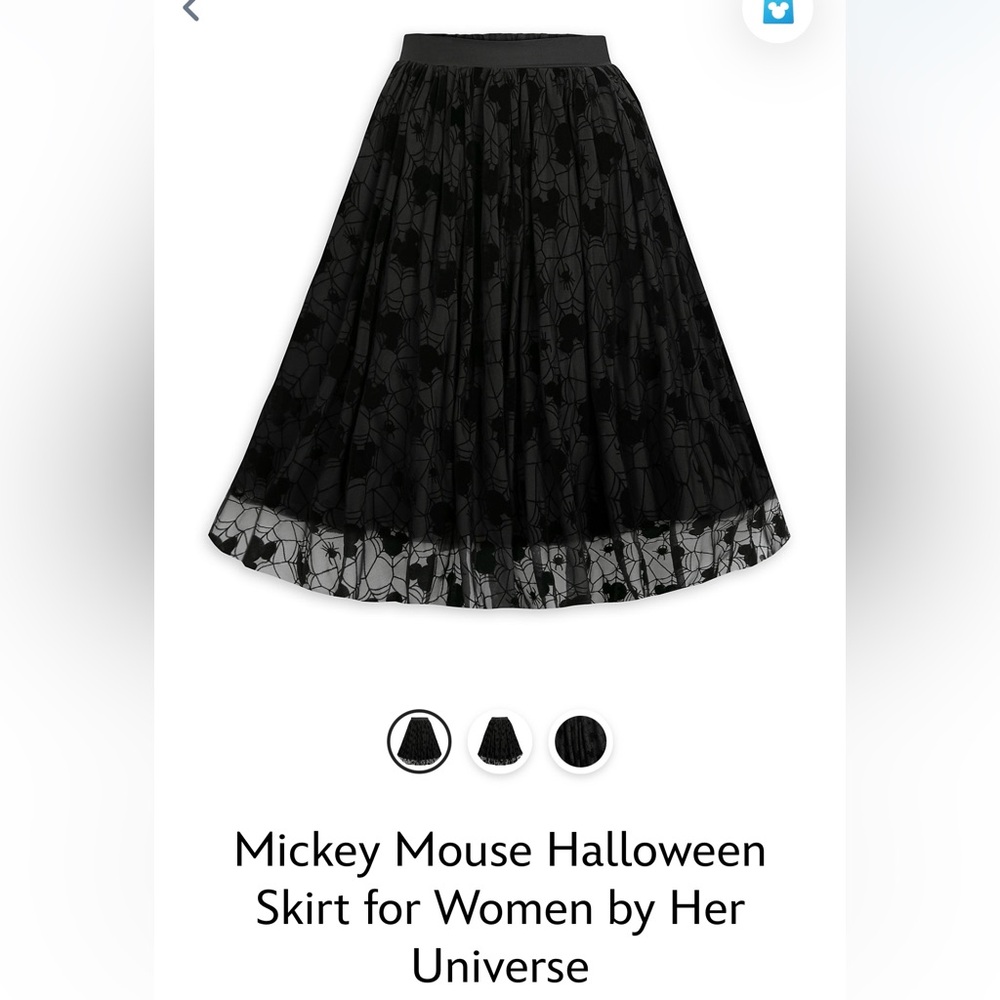 Her Universe Mickey Mouse Halloween Skirt